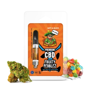 DON CANNA® CBD Vape Liquid Fruity Pepplez - Vape, Genieße ein aromatisches Dampferlebnis mit erdigem Beerenaroma