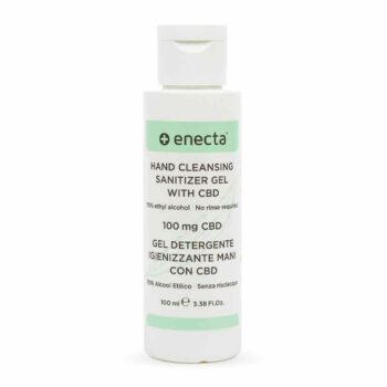 Enecta Handdesinfektionsmittel CBD 100mg - Flasche, bietet effektive Desinfektion und Hautpflege, Aloe Vera und Hanfölen