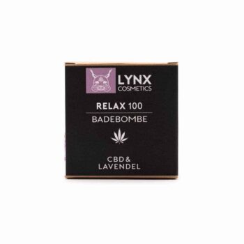 LYNX CBD Badekugel Lavendel - Verpackung, 100 mg, mit Lavendelduft, pflegendem Traubenkernöl für dein Wohlbefinden