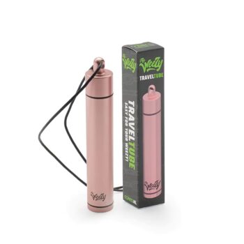 Weezy Travel Tube - Rose - Flasche und Verpackung, Stilvoller, luft- und wasserdichter