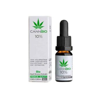 CANNBIO Bio CBD Öl – Flasxhe und Verpackung, Vegan, frei von Zusatzstoffen und Allergenen