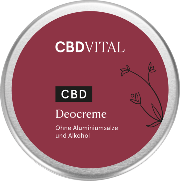 CBD Vital Deocreme Zitrone-Flasche, Natürlicher Schutz vor Geruch