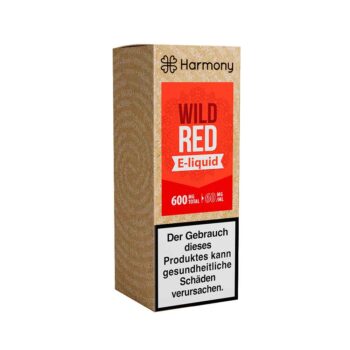 Harmony CBD Wild Red – Verpackung, 600 mg CBD, intensiven Geschmack nd intensiven Geschmack