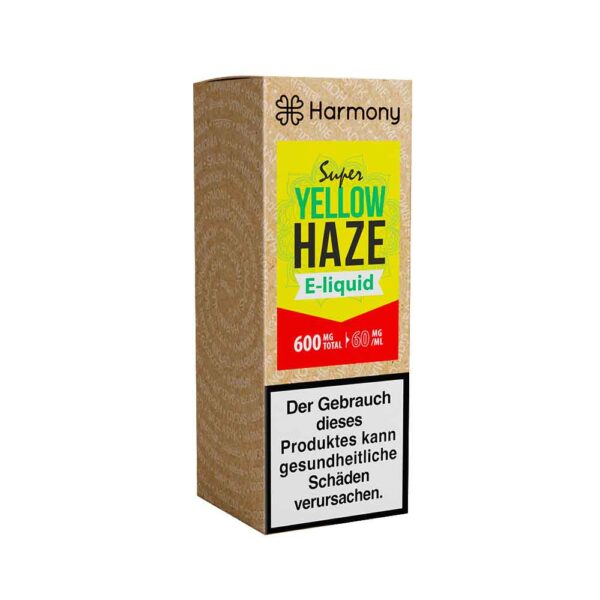 Harmony CBD Super Yellow - Verpackung, 600 mg CBD, ein reines Dampferlebnis – ohne Nikotin für entspannte Momente